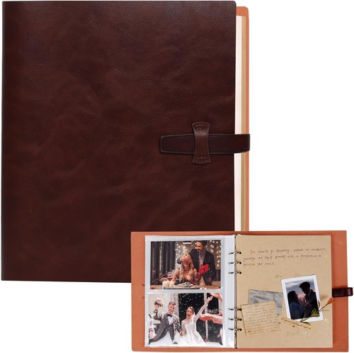 Leather photo album 4x6 - album,