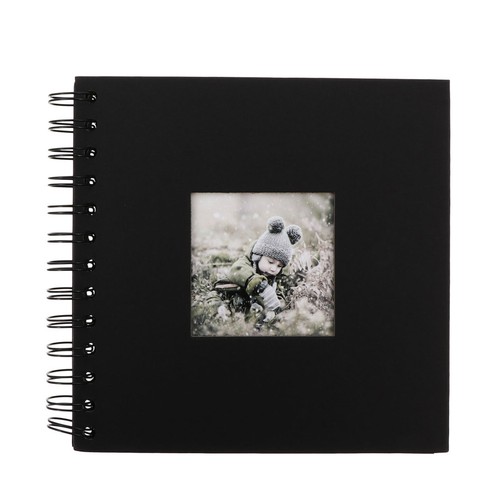 Black paper photo album - black,