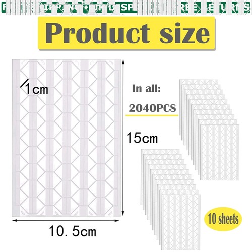 2040pcs clear self - 2040pcs, self-adhesive
