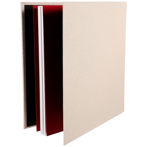Reusable linen photo album - linen,