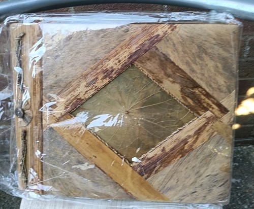 Rustic wooden photo album - photo,